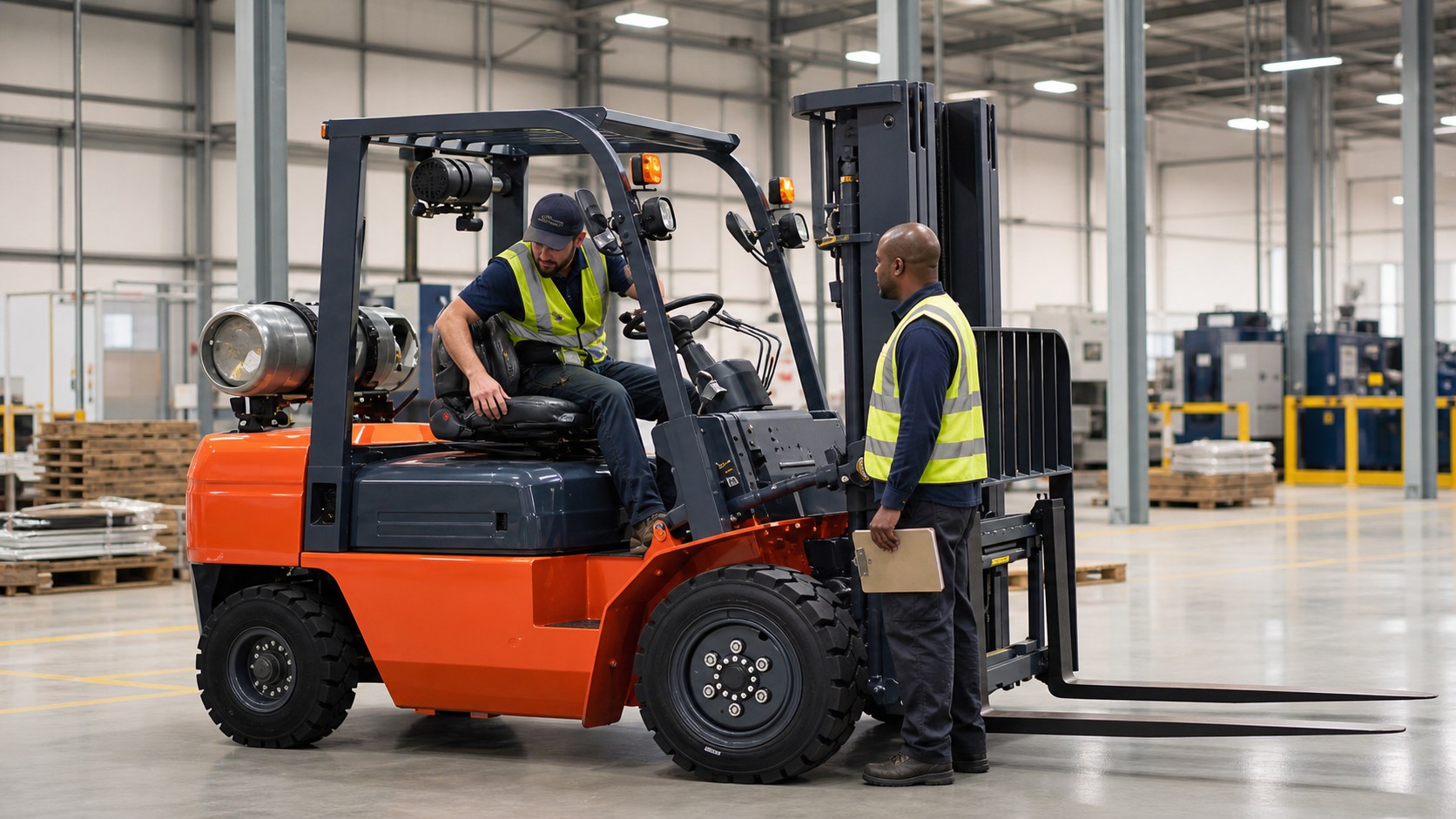 3.0T Gasoline/LPG Forklift Truck in a practical operating scene
