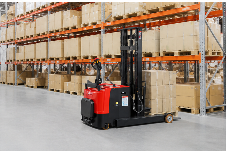 MYCQDA electric reach stacker supporting efficient material handling