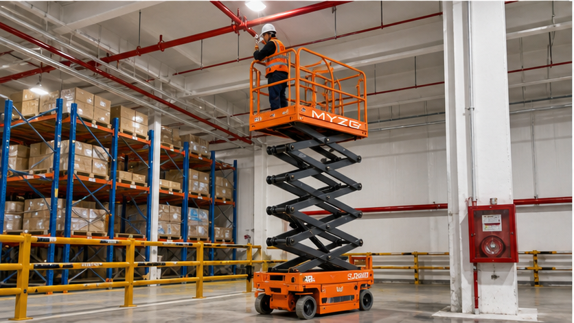 ZG-QB16 articulating boom lift supporting efficient material handling