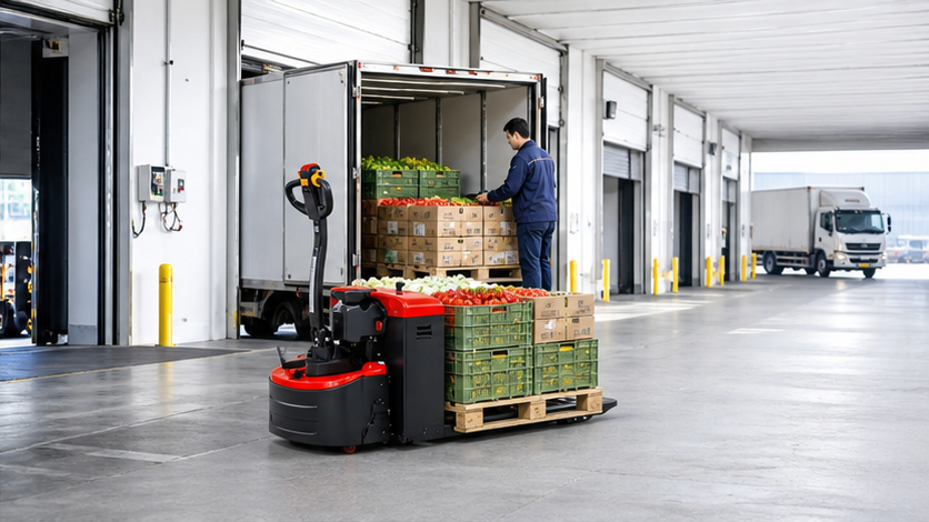 MYCBDY electric pallet truck in a modern 2026 operating scene