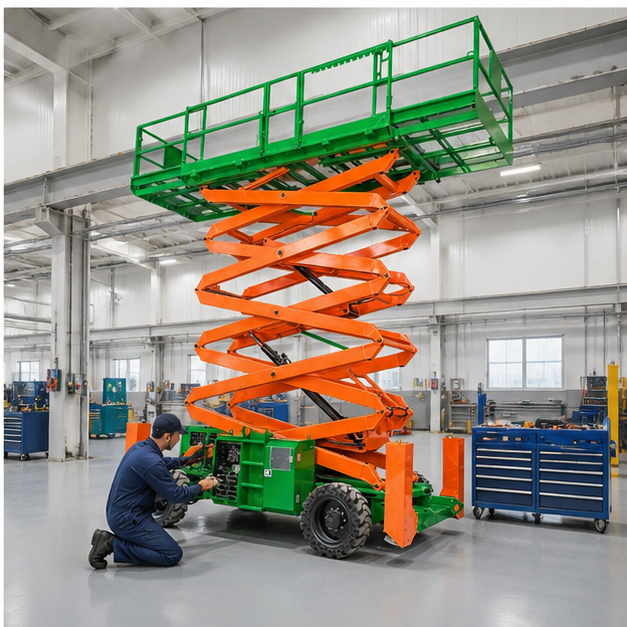 ZG-LDZX 6-12M Crawler Scissor Lift Platform in a 2026 operating scene