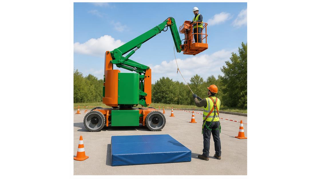 ZG-ZX14 Lift operation platform in a bright 16:9 operating scene