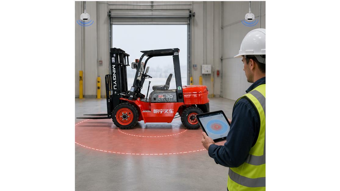 CPC35 Diesel Forklift in a bright 16:9 operating scene