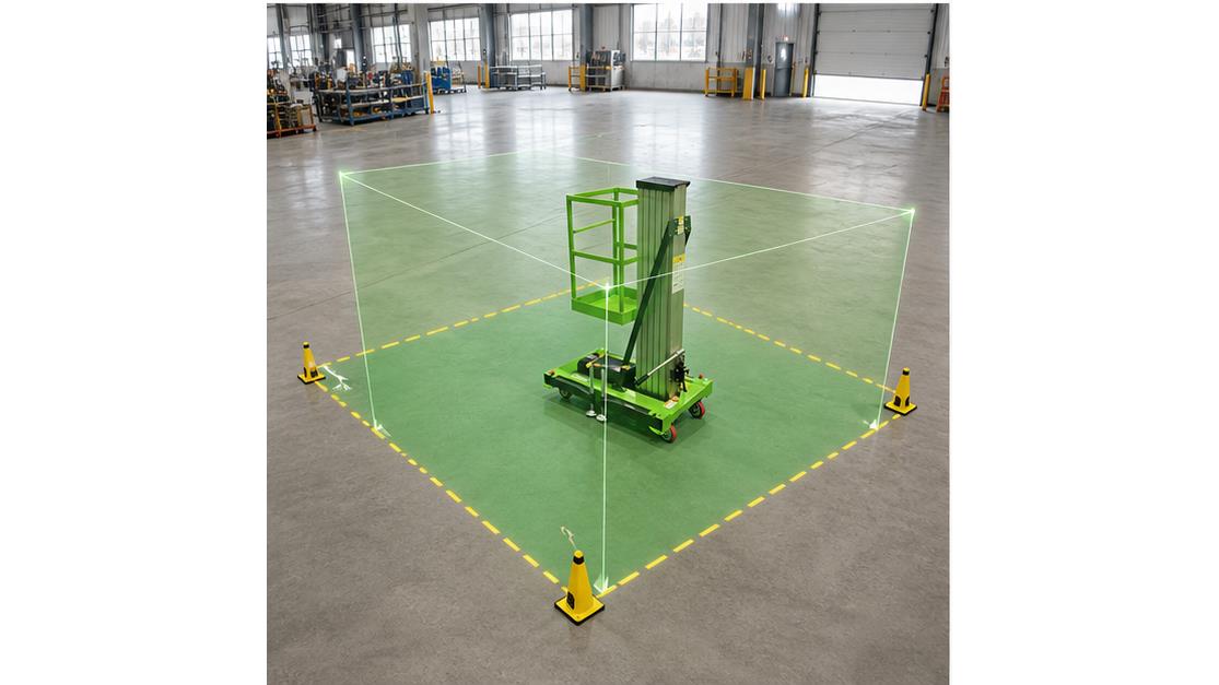 ZG-TT06 Self-propelled telescopic aerial work platform in a bright 16:9 operating scene