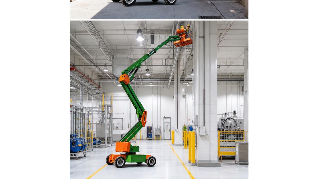 ZG-DDC4-12M Vehicle-mounted Scissor Lift Platform in a bright 16:9 operating scene
