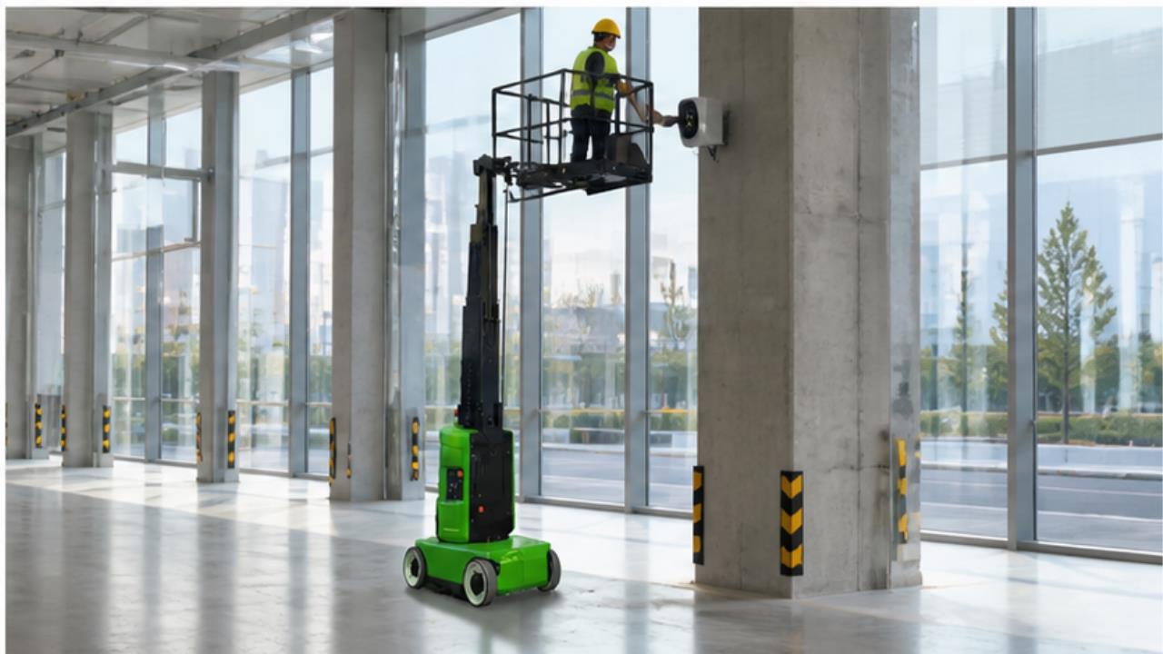 ZG-DZ-10SD Aluminum Alloy Lift in a bright 16:9 operating scene