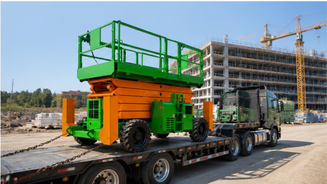 ZG-ZX14 Lift Operation Platform in a bright 16:9 operating scene