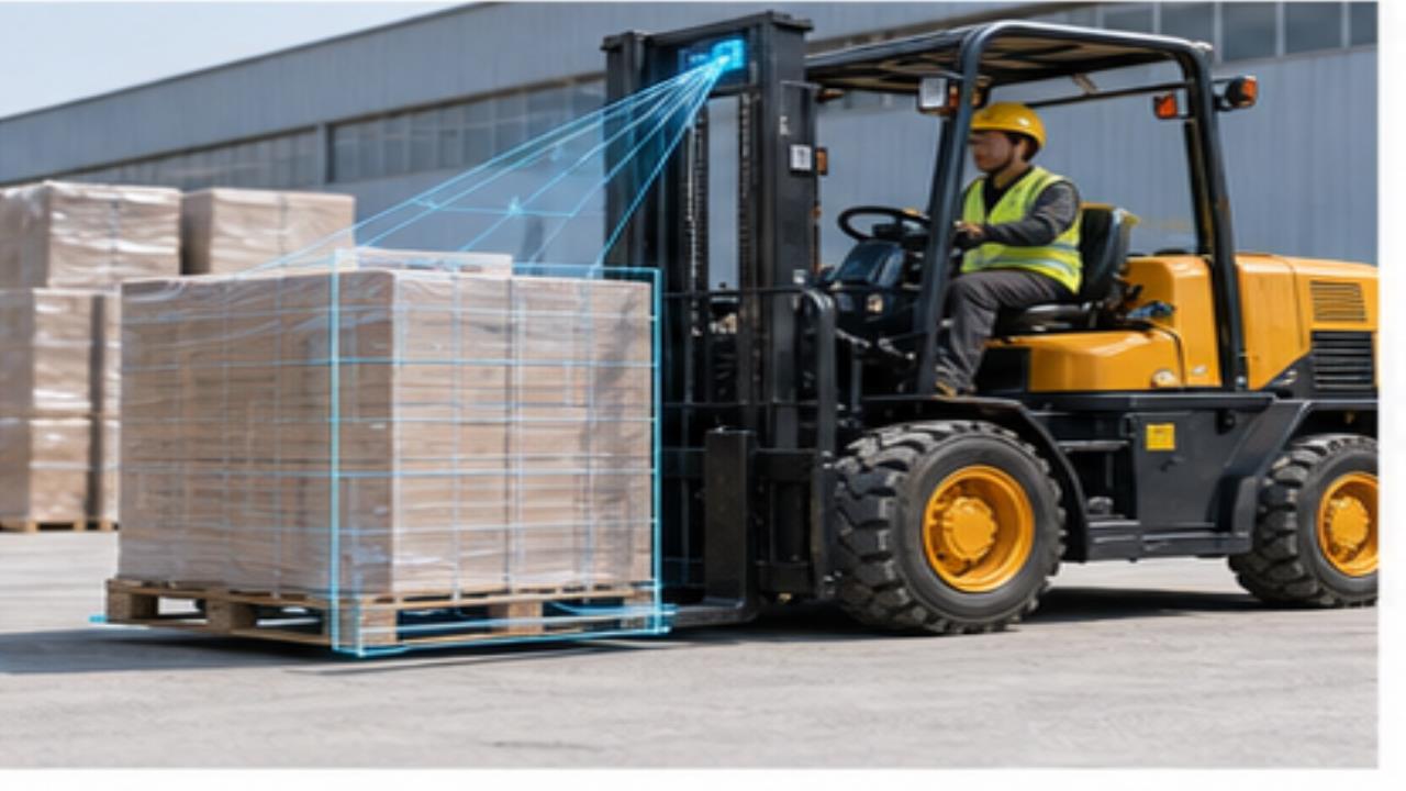7T Off-road Forklift operating scene