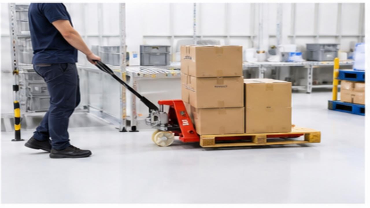 MYCBD15 Electric Pallet Truck operating scene