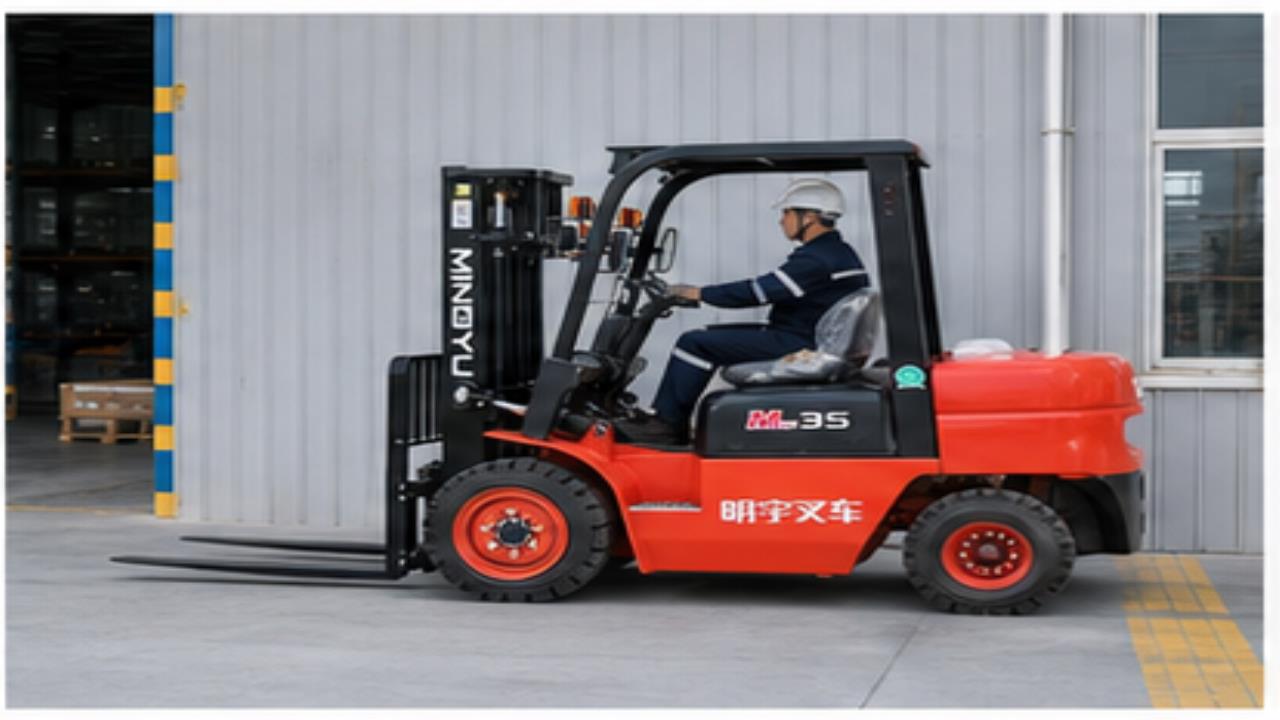 CPC30 Diesel Forklift operating scene