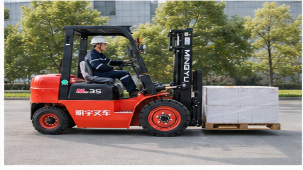 CPC35 Diesel Forklift operating scene