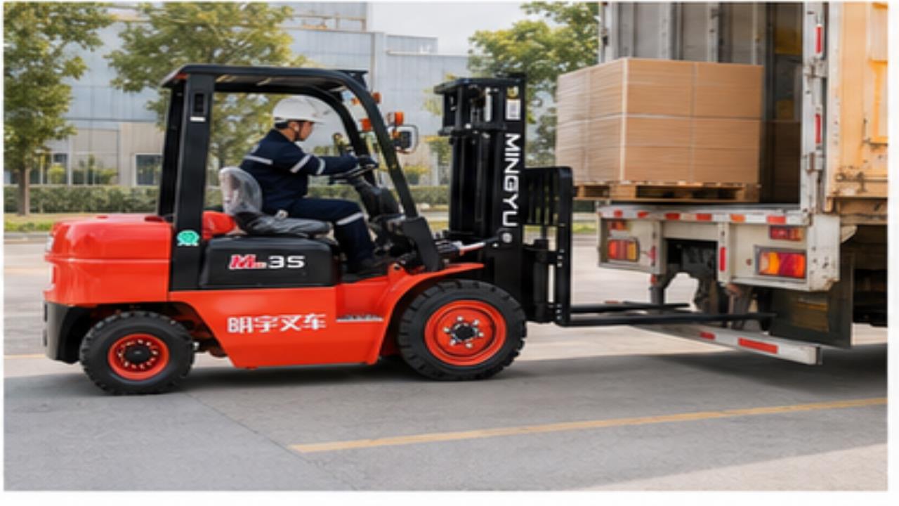 CPC30 Diesel Forklift operating scene
