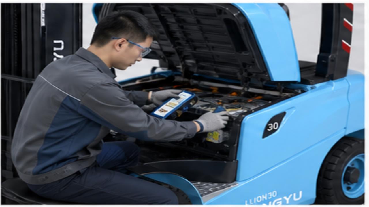 CPD25B Electric Forklift operating scene