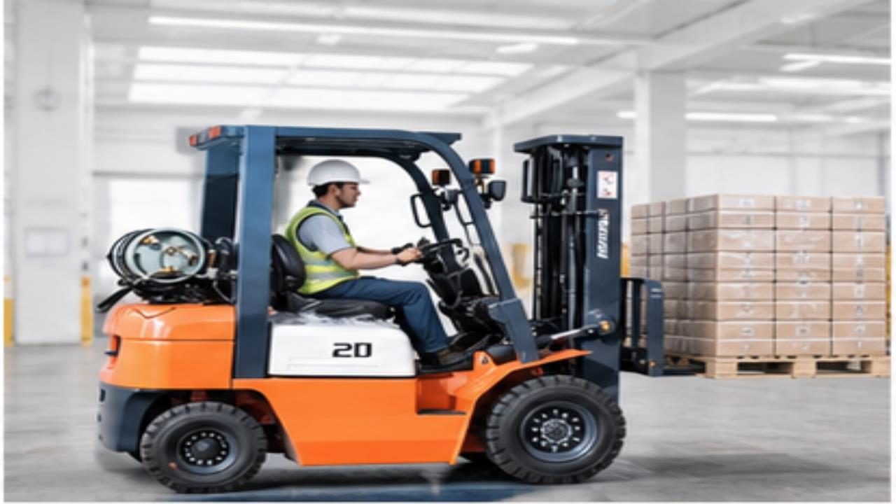 CPY25 LPG Forklift operating scene