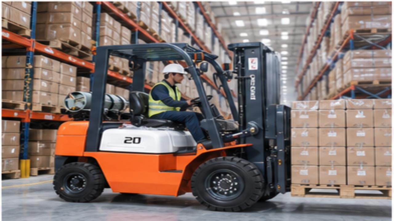CPY25 LPG Forklift operating scene