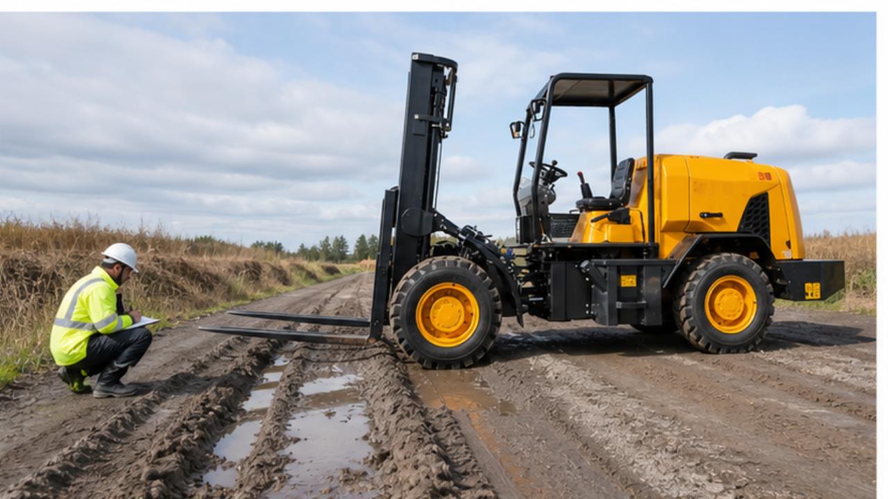 B28 Off-road Forklift operating scene