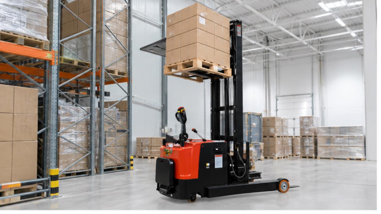 MYCPDB08-10 Counterbalanced Stacker operating scene