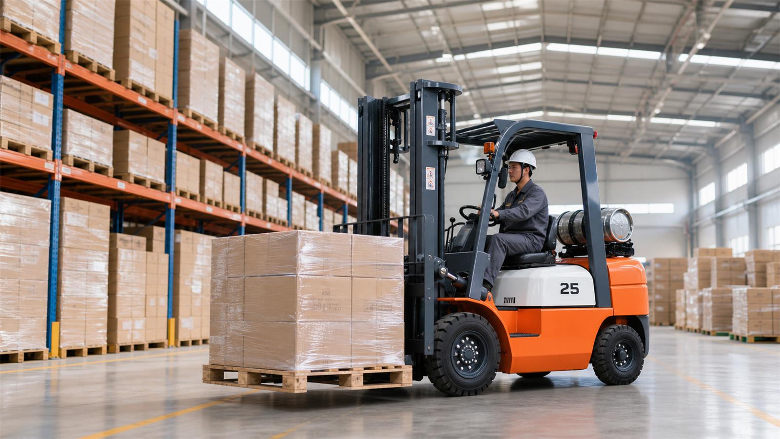 CPY50 LPG Forklift fuel-quality control scene