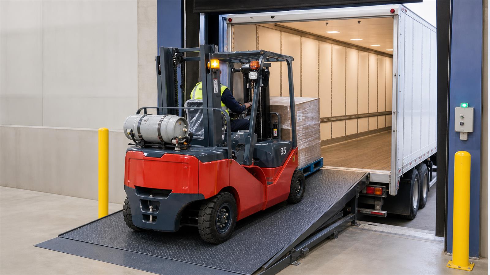 CPY50 LPG Forklift fuel-quality control scene