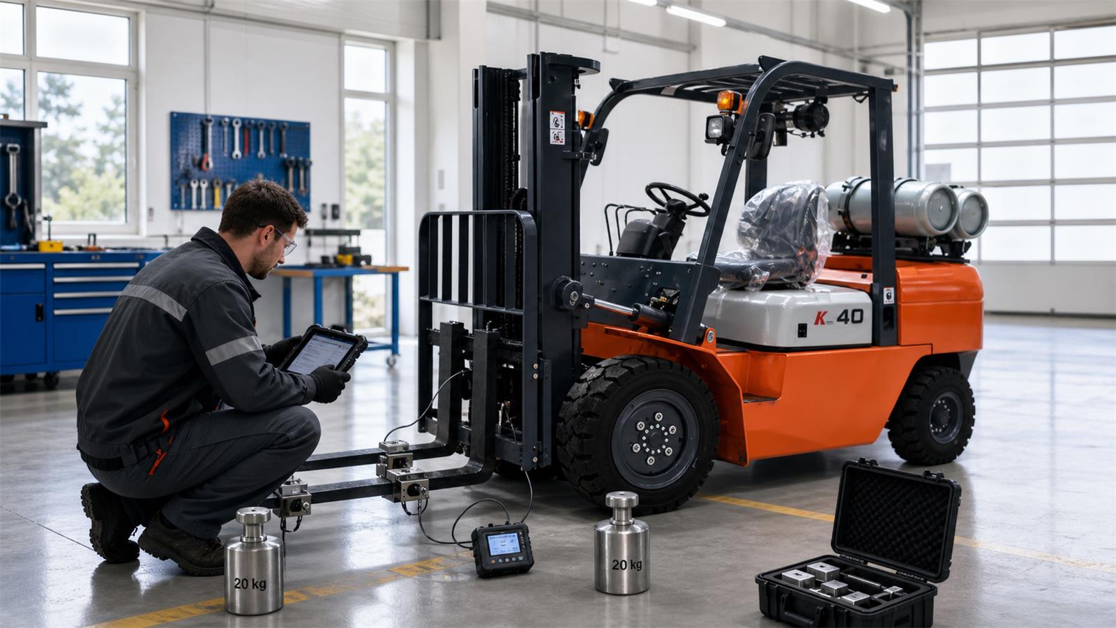 CPY30 LPG Forklift fuel-quality control scene