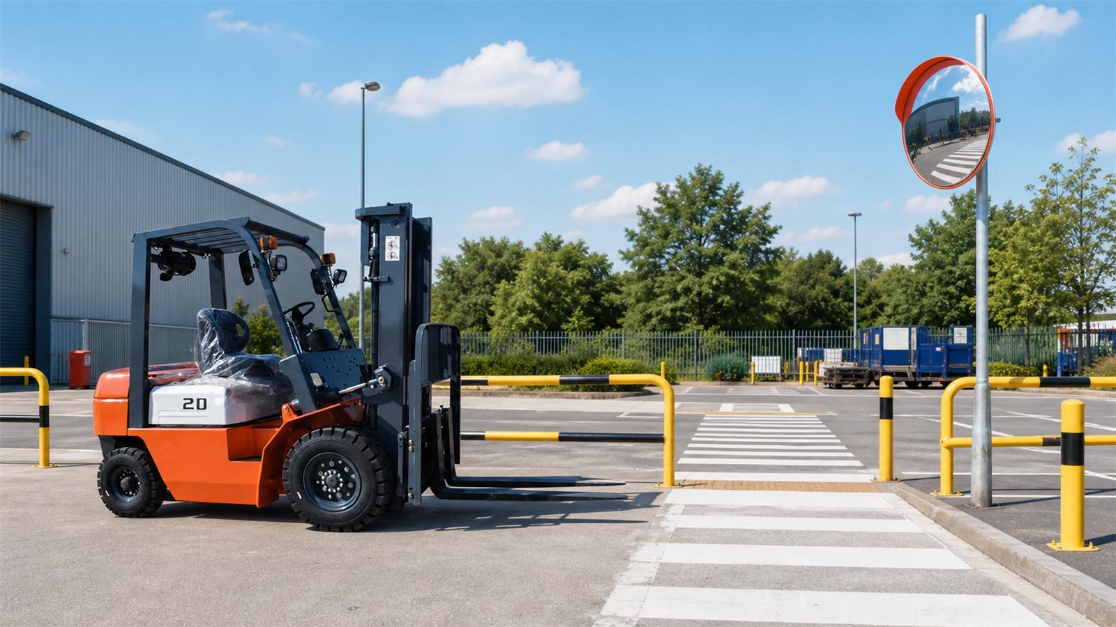 CPC20 Diesel Forklift fuel-quality control scene