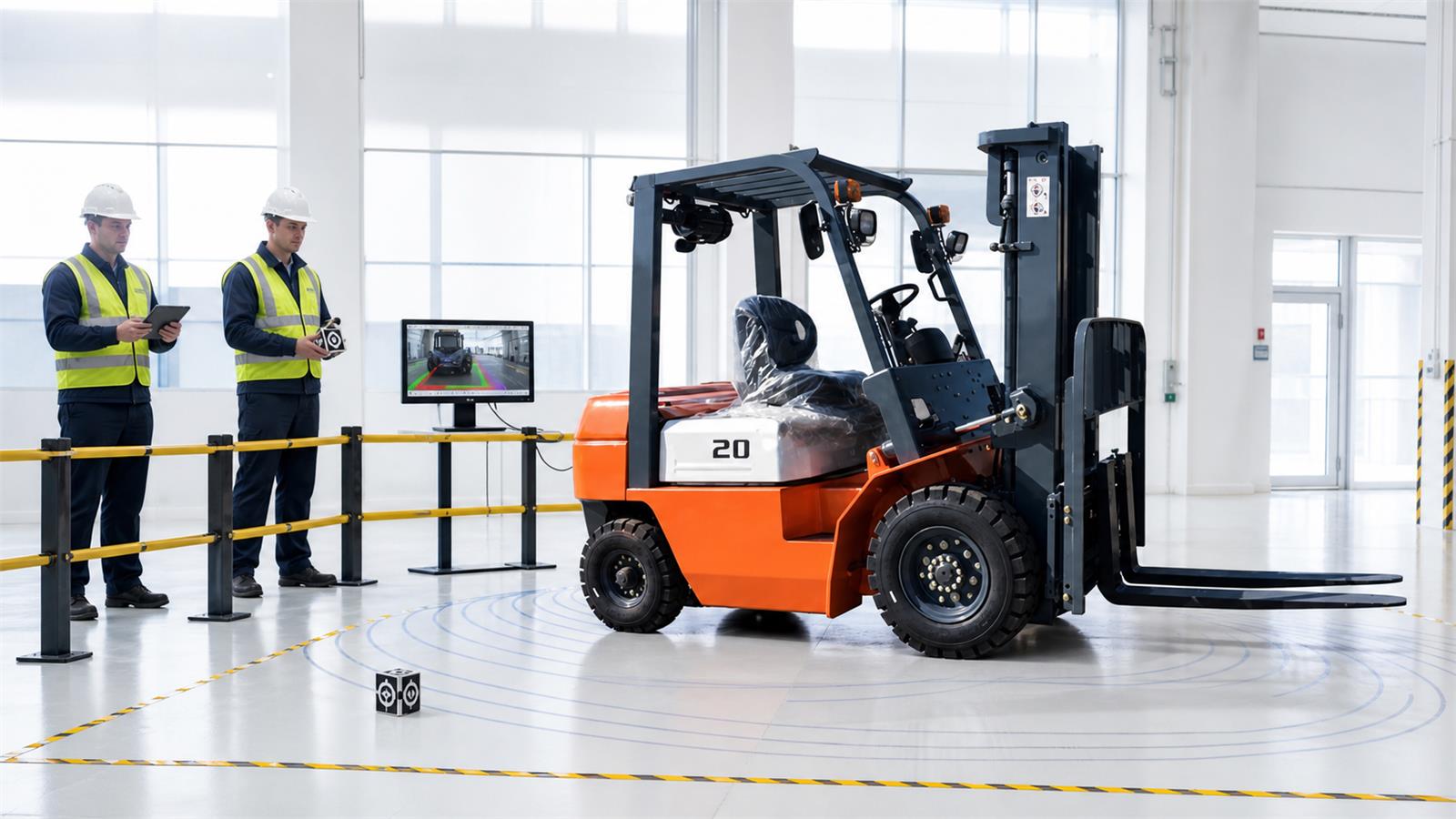 CPC40 Diesel Forklift fuel-quality control scene
