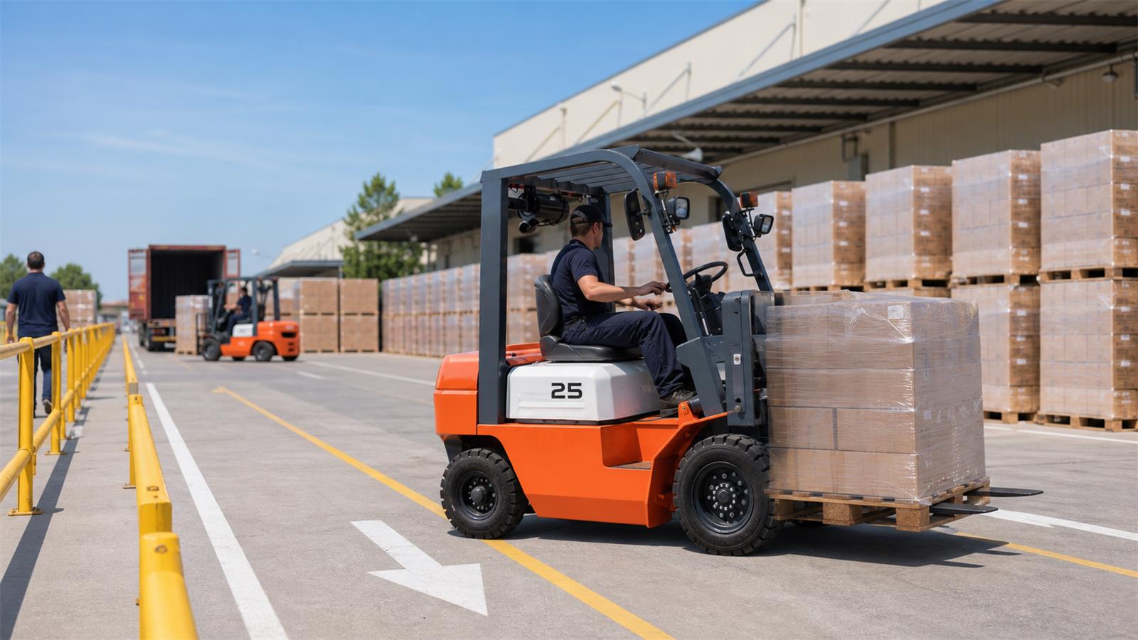 CPC35 Diesel Forklift fuel-quality control scene