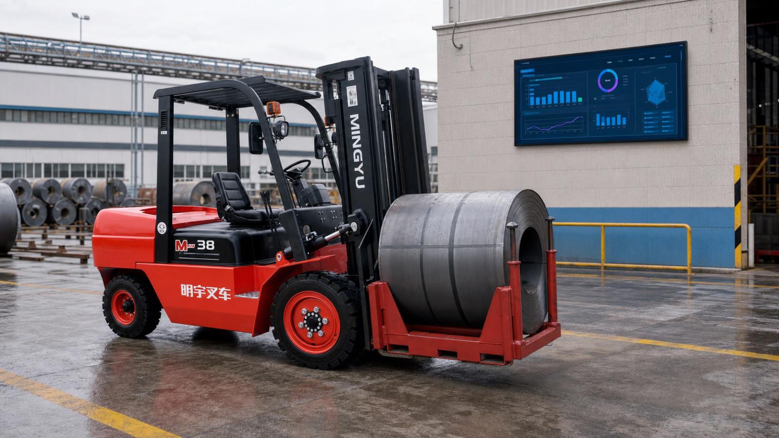 CPC35-K2 Diesel Forklift fuel-quality control scene