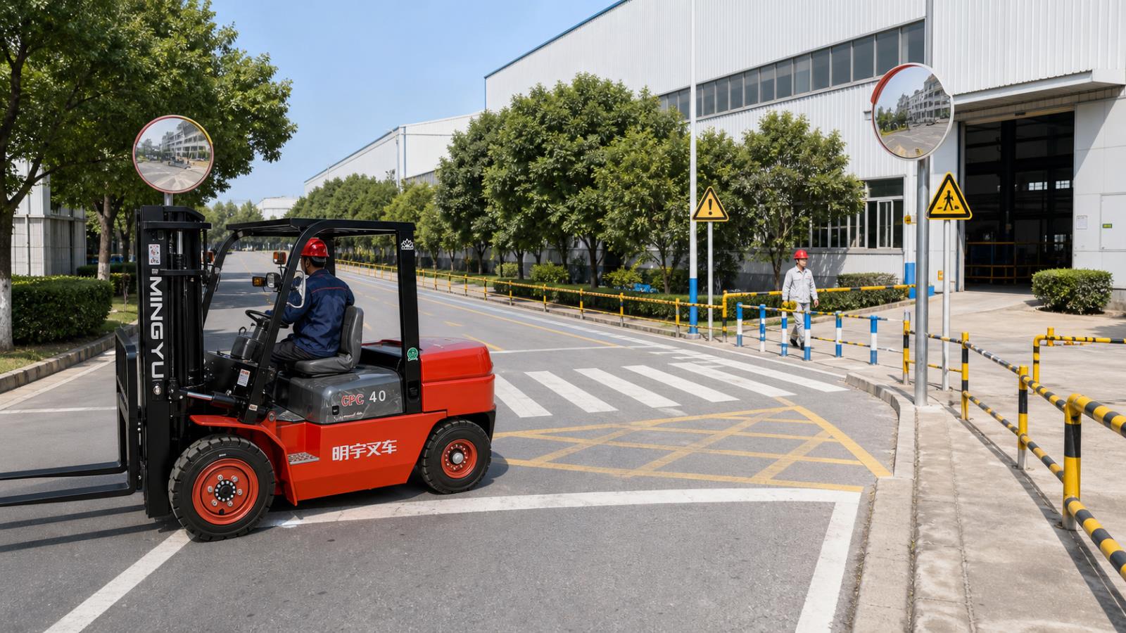 CPC40 Diesel Forklift fuel-quality control scene