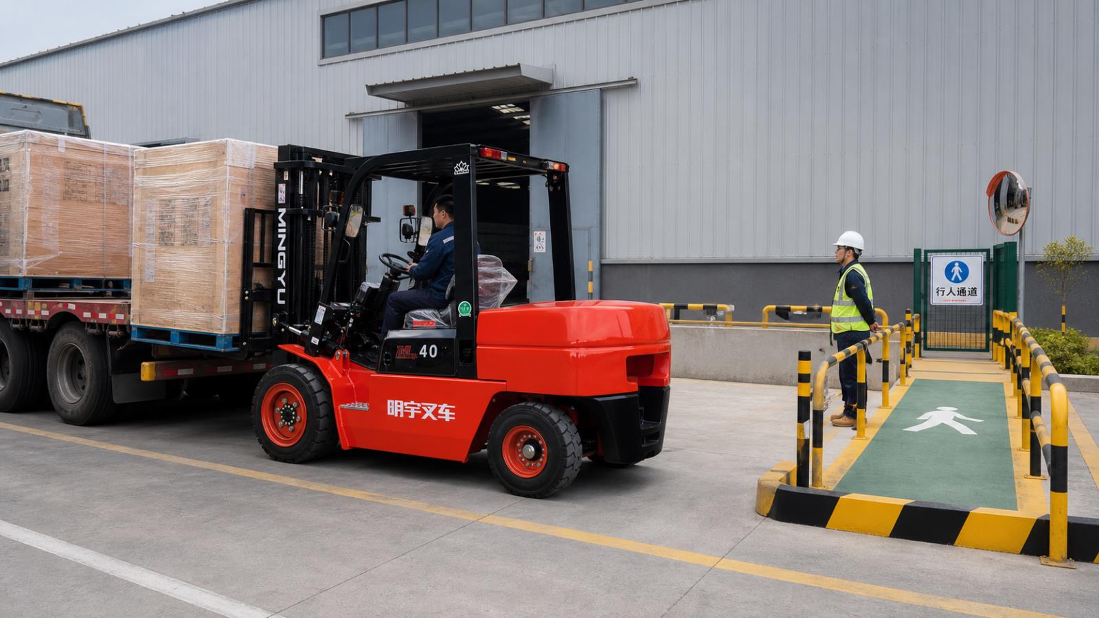 CPC15 Diesel Forklift fuel-quality control scene