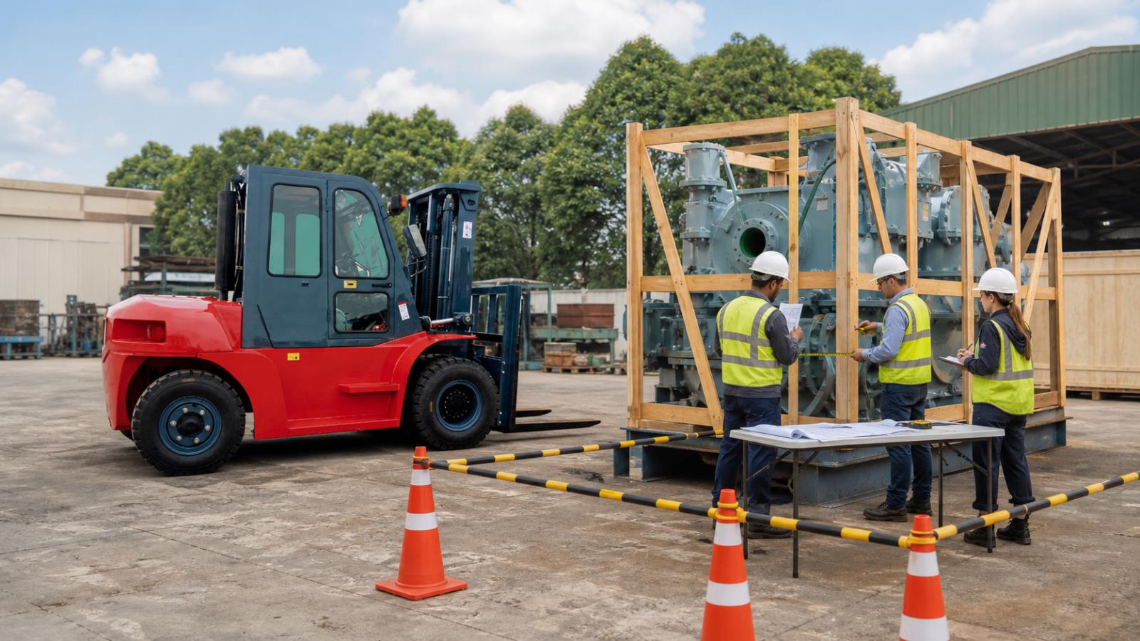 CPC60 Diesel Forklift fuel-quality control scene
