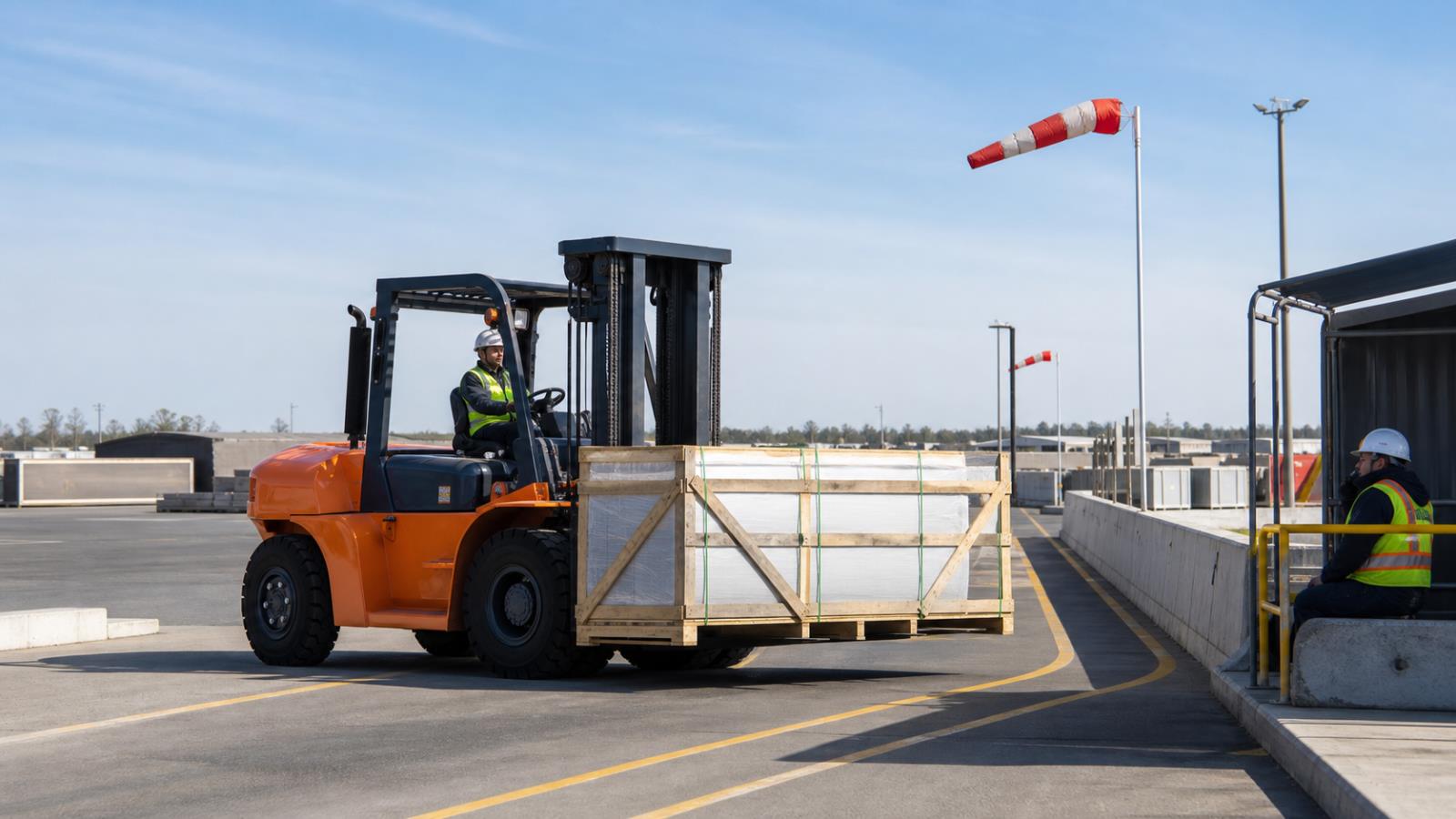 CPC100 Diesel Forklift fuel-quality control scene