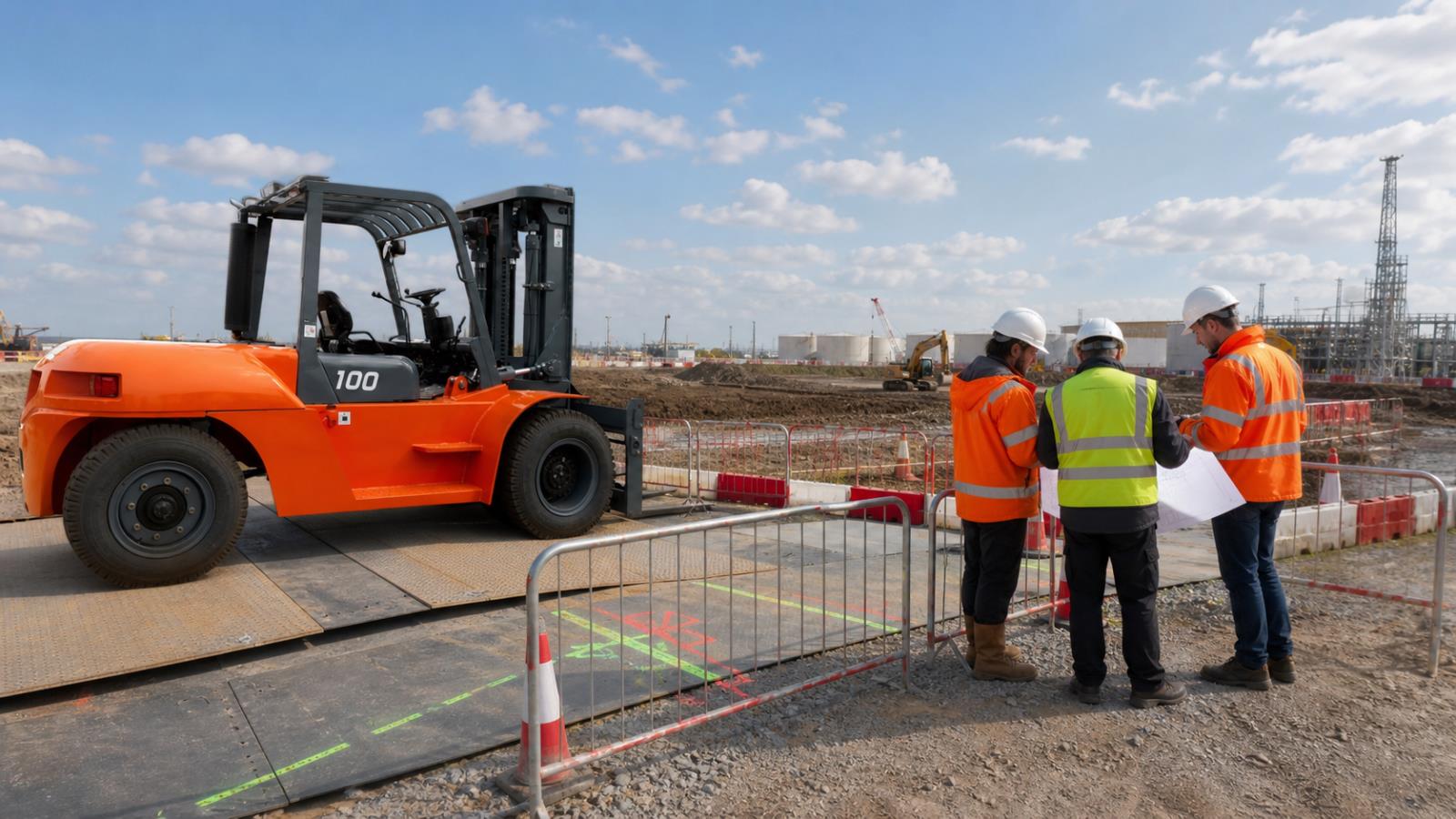 CPC100 Diesel Forklift fuel-quality control scene