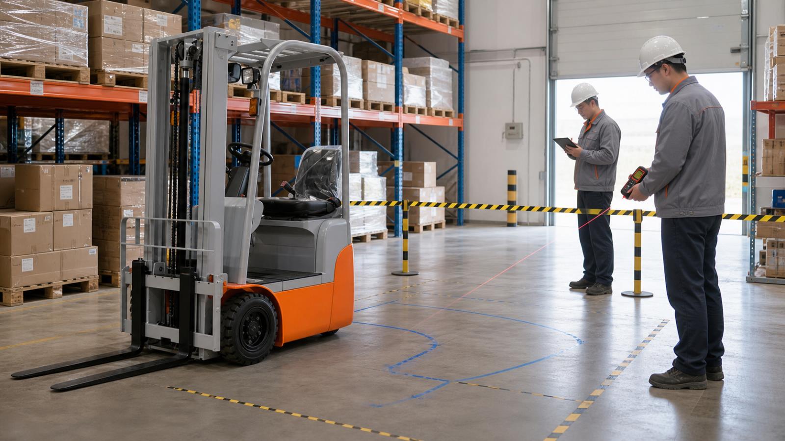 CPD05-B Electric Forklift fuel-quality control scene