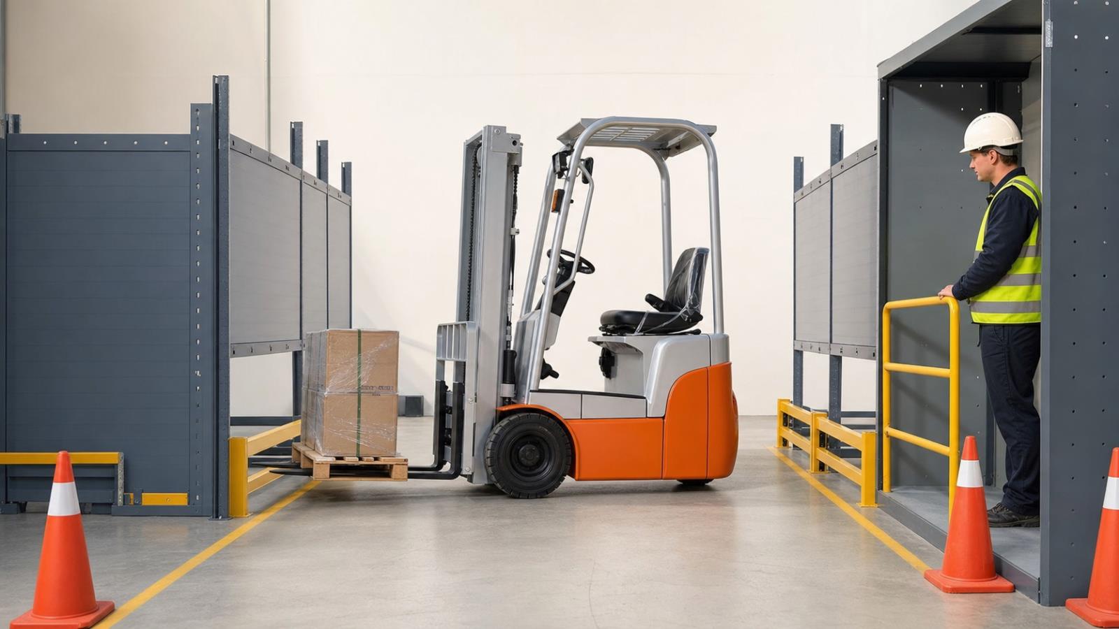 CPD10-B Electric Forklift fuel-quality control scene