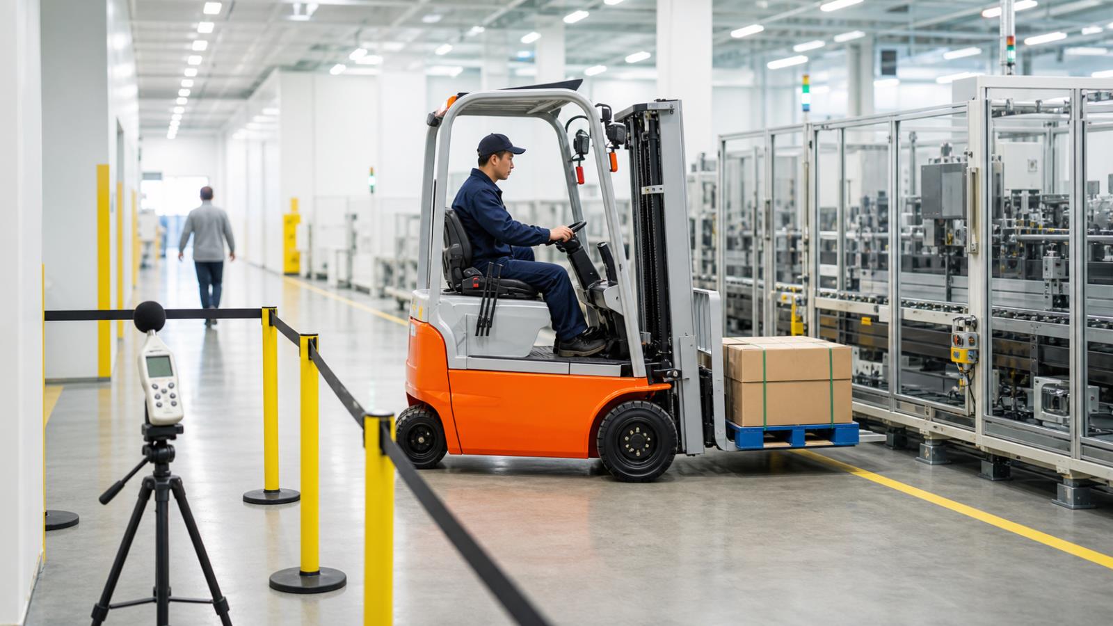 MYZG B29 Rear-Steer Forklift fuel-quality control scene