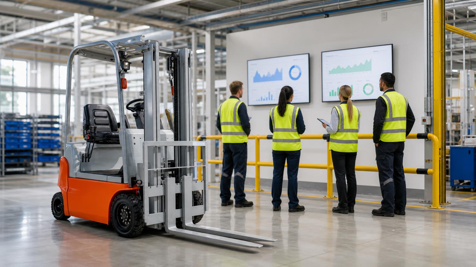 MYCDDH Electric Pallet Stacker fuel-quality control scene