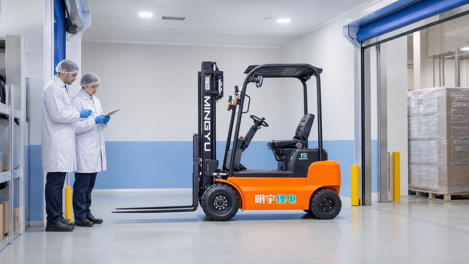 CPD25A Electric Forklift fuel-quality control scene