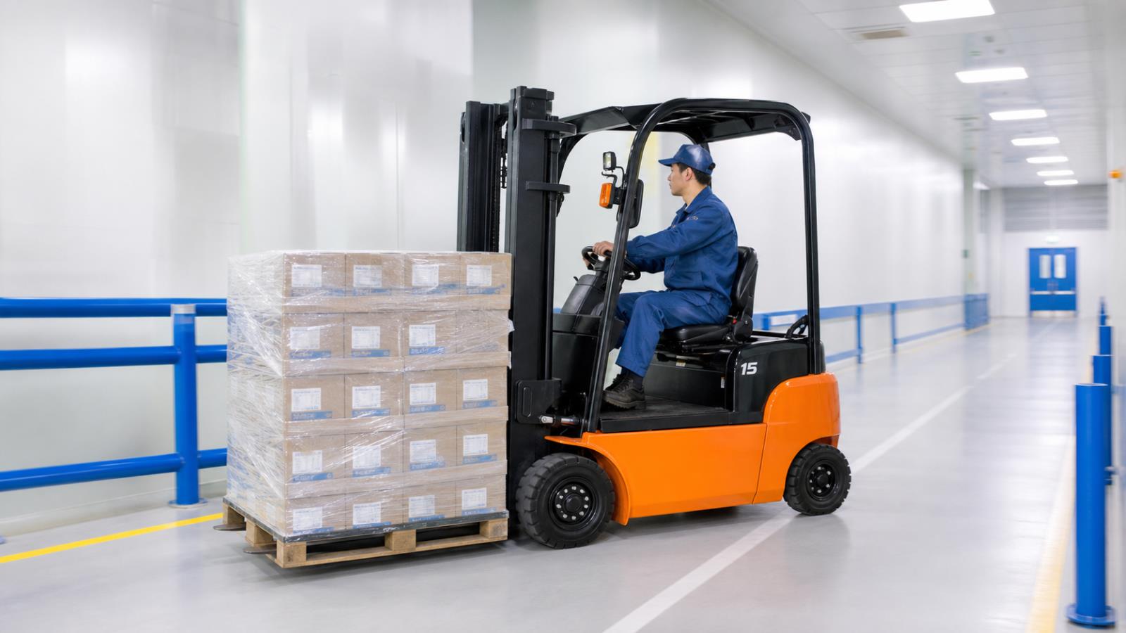 CPD25B Electric Forklift fuel-quality control scene