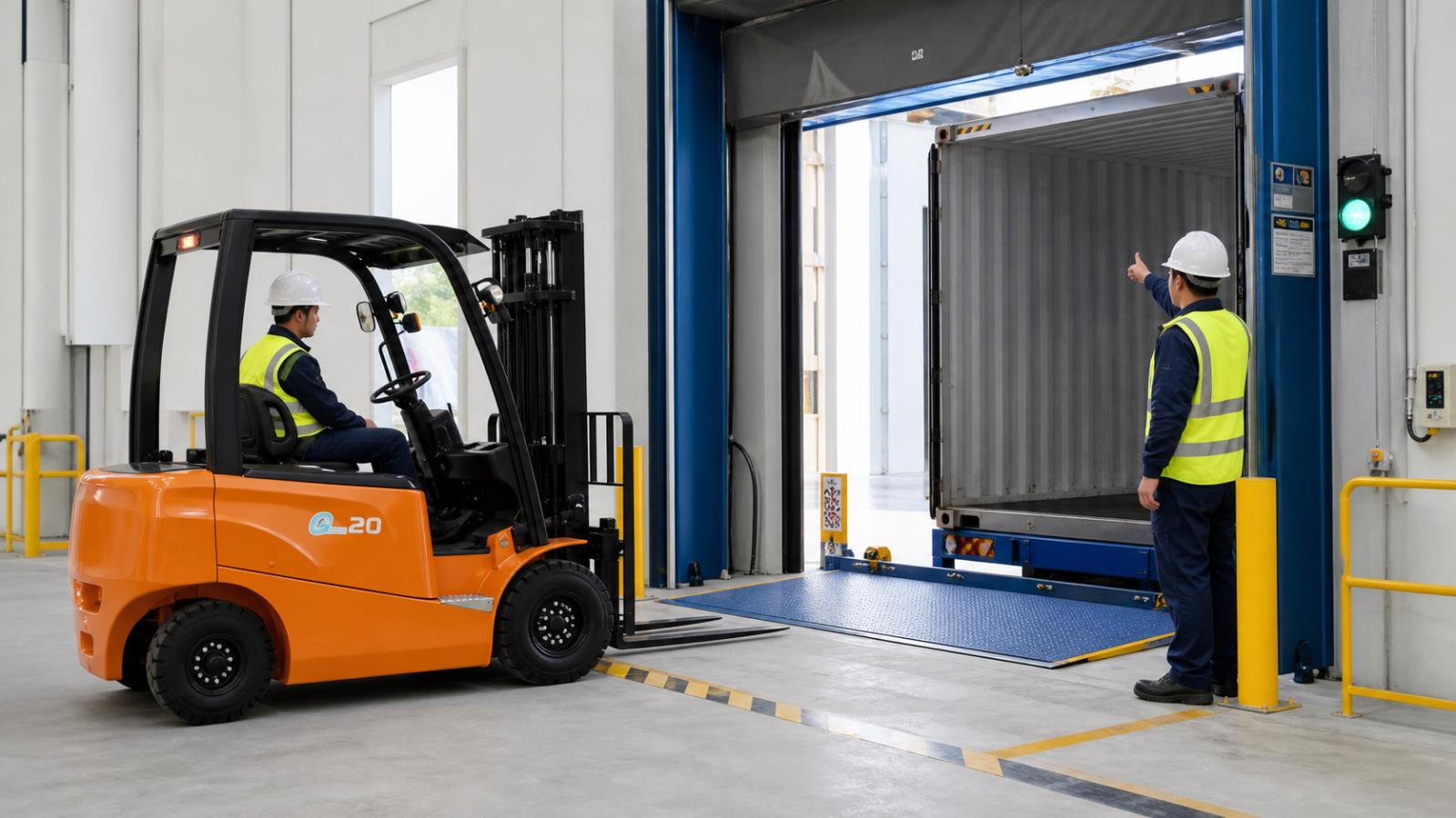 CPD05B Electric Forklift fuel-quality control scene