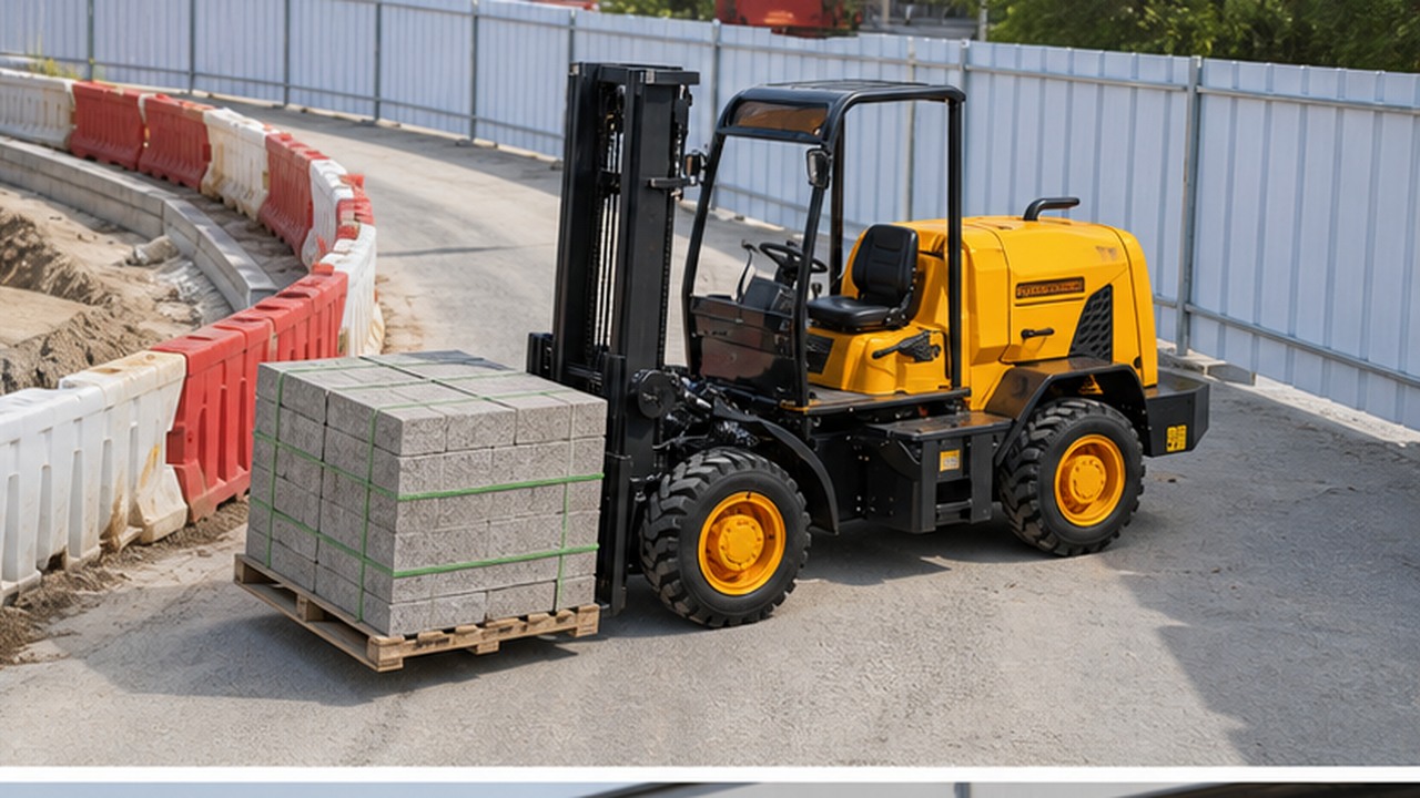 600-800kg Remote-control Forklift in a bright operational scene