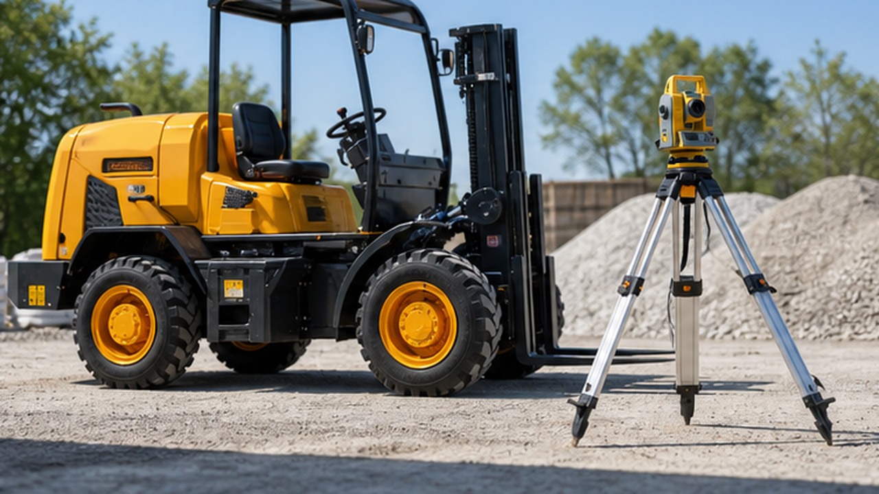 1000kg Remote-control Forklift in a bright operational scene
