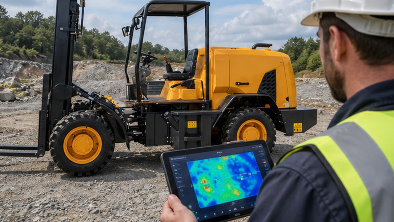 1500kg Remote-control Forklift in a bright operational scene