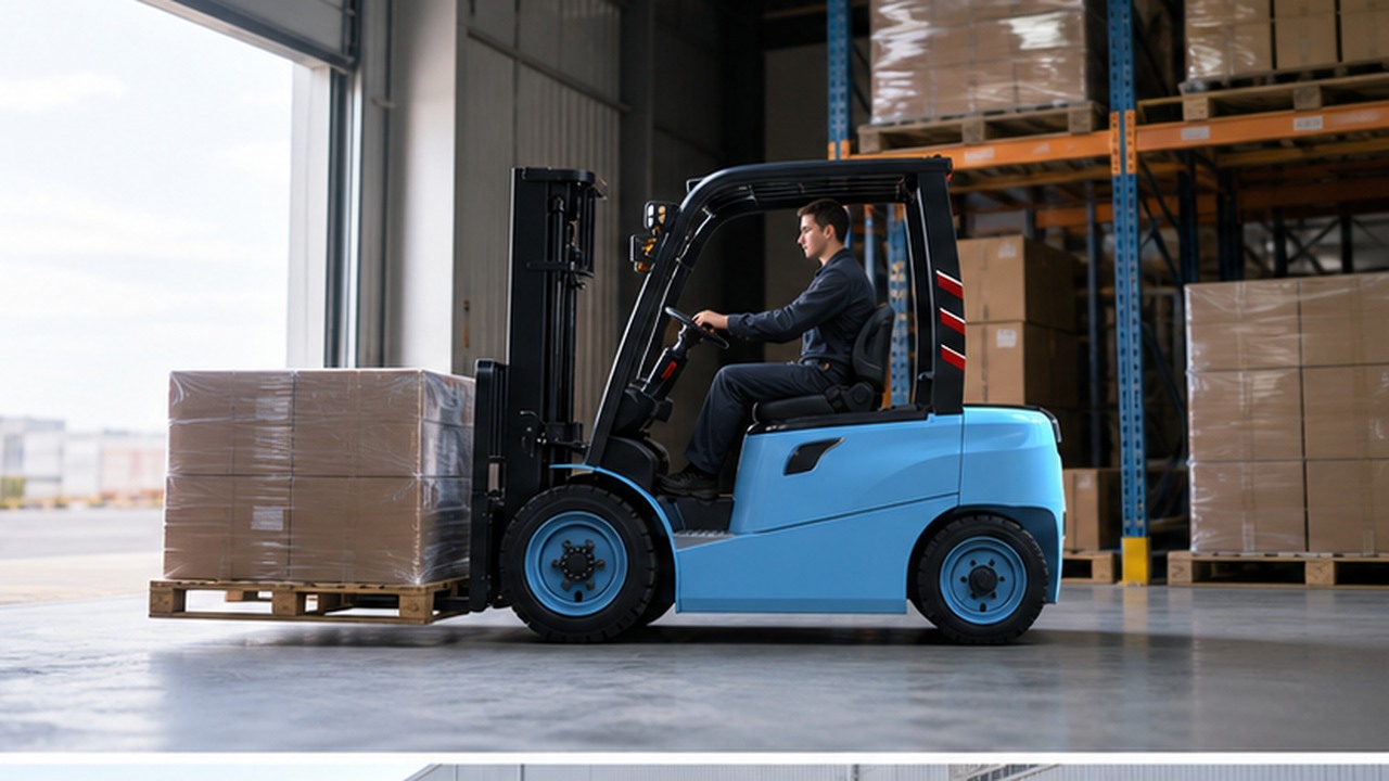 CPD05B Electric Forklift in a bright operational scene
