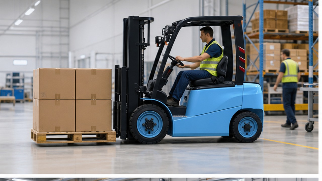 CPD15B Electric Forklift in a bright operational scene