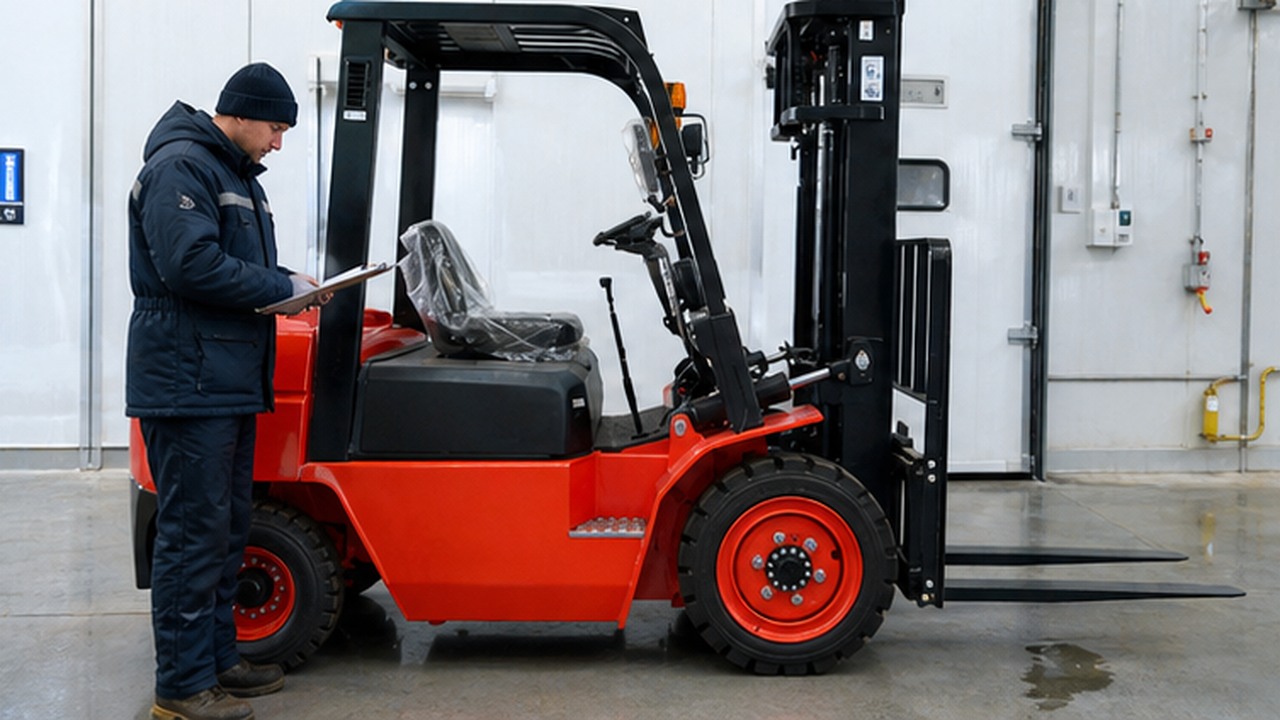 CPC60 Diesel Forklift in a bright operational scene