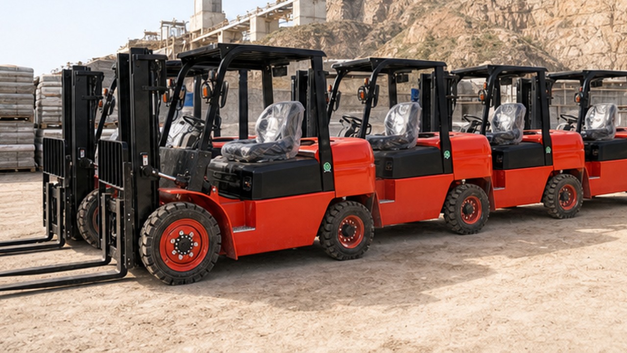 HLCPC80 Diesel Forklift in a bright operational scene