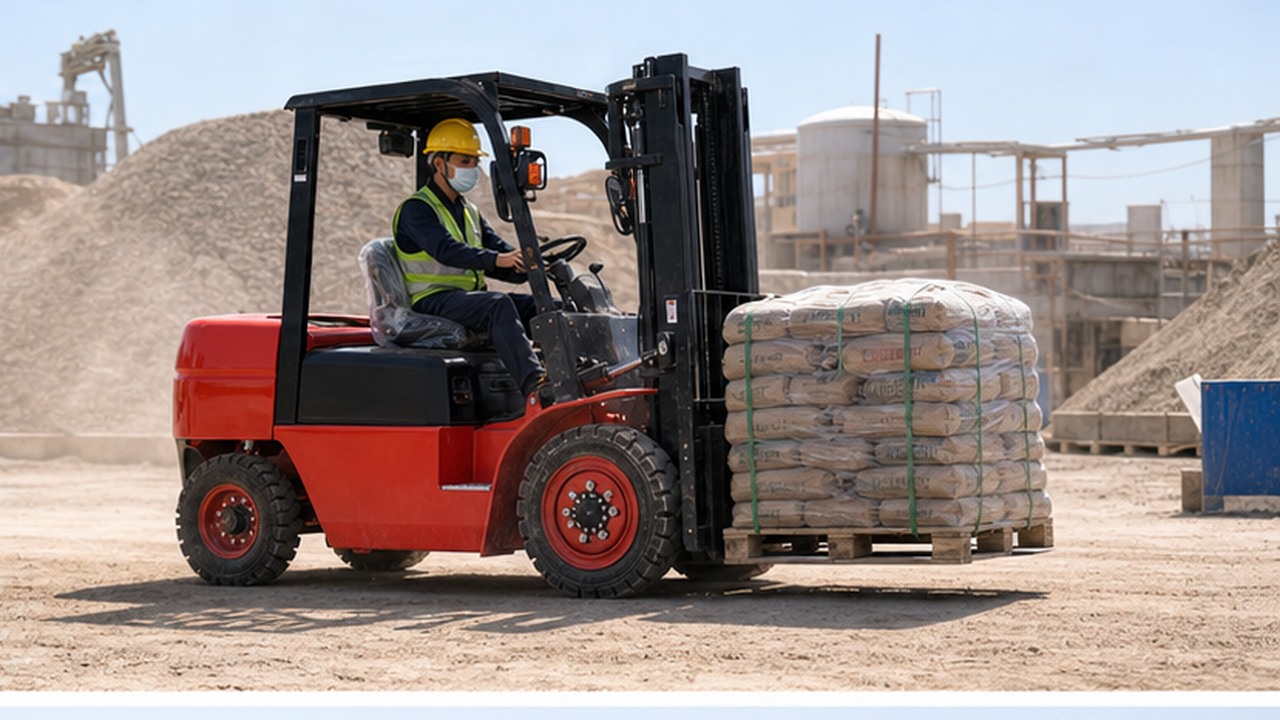 CPC35K Diesel Forklift in a bright operational scene