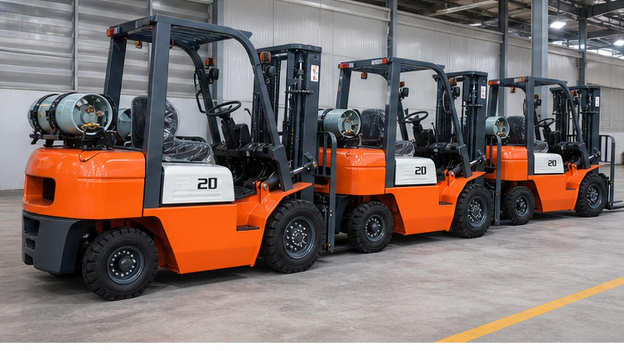 CPY25 LPG Forklift in a bright operational scene