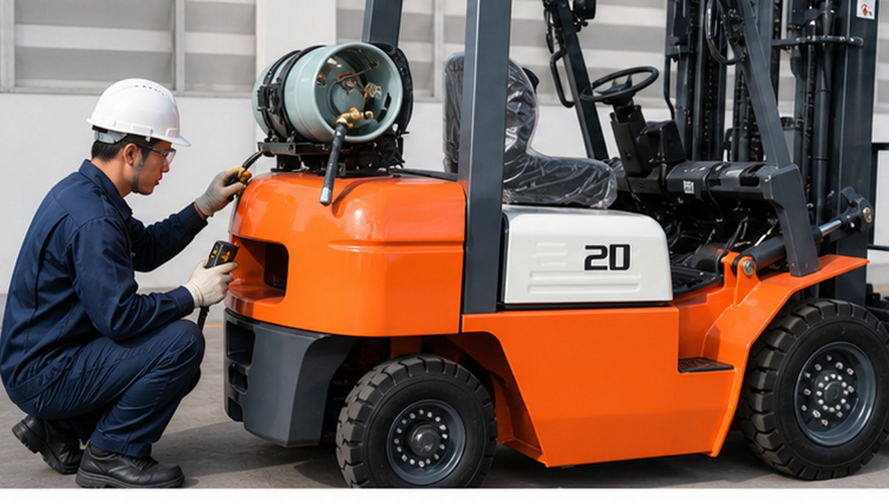CPY20 LPG Forklift in a bright operational scene